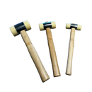 Mazzuola testa in plastica diametro 22-28-35-45-60 mm con teste intercambiabili