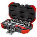 Set 16 Pezzi chiave a bussola attacco 1/4" con cricchetto reversibile GEDORE - Tecnista