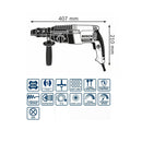 Martello perforatore a filo SDS-plus 830W Bosch GBH 2-26 F Professional - Tecnista