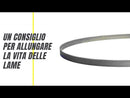 Conf. 5 Ribbon saw blades 1140x13x0.6 HSS Bi-metal T6 / 10 for Made in Italy stainless steel