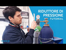 Harris originale 801 riduttore pressione bombole saldatura Argon con manometri