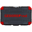 Set valigetta da 33 pezzi con bussole esagonali, cricchetto Reversibile e Set di Punte, 1/4" GEDORE R 4900 3033 - Tecnista