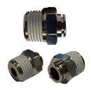 Straight male conical teflon-coated snap-fit fitting att. 1/2 "-1/4" -3/8 "AIREX 351