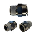 Straight male conical teflon-coated snap-fit fitting att. 1/2 "-1/4" -3/8 "AIREX 351