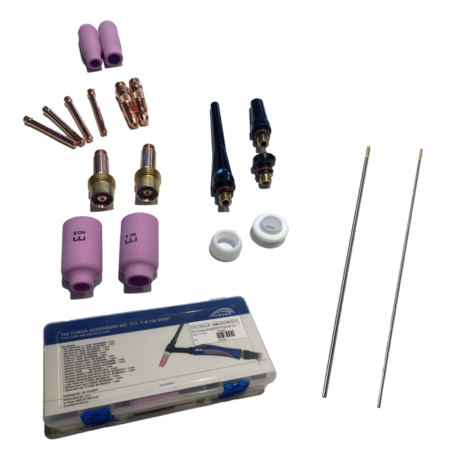 3Pc Tig Gas Lenti Colletto Corpo Kit Per Sr Wp 17/18/26 Saldatura - Foto 3