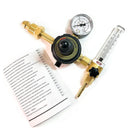 Pressure reducer with blend flow meter Argon CO2 GCE Mujelli Basecontrol