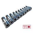 Set chiave a bussola per vite esagonale att. 1/2" in acciaio cromo vanadio 10 pz GEDORE