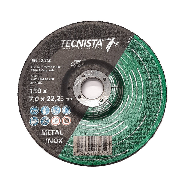 Dischi abrasivi ceramici TECNISTA adatti per smerigliare e tagliare ferro/inox diametro 115 - 125 - 230 mm