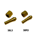 Attacco portagomma per tubo da diametro interno 6 mm Dado 9/16" e portagomma OSSIGENO - GAS HARRIS
