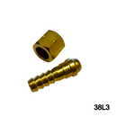 Attacco portagomma per tubo da diametro interno 6 mm Dado 9/16" e portagomma OSSIGENO - GAS HARRIS