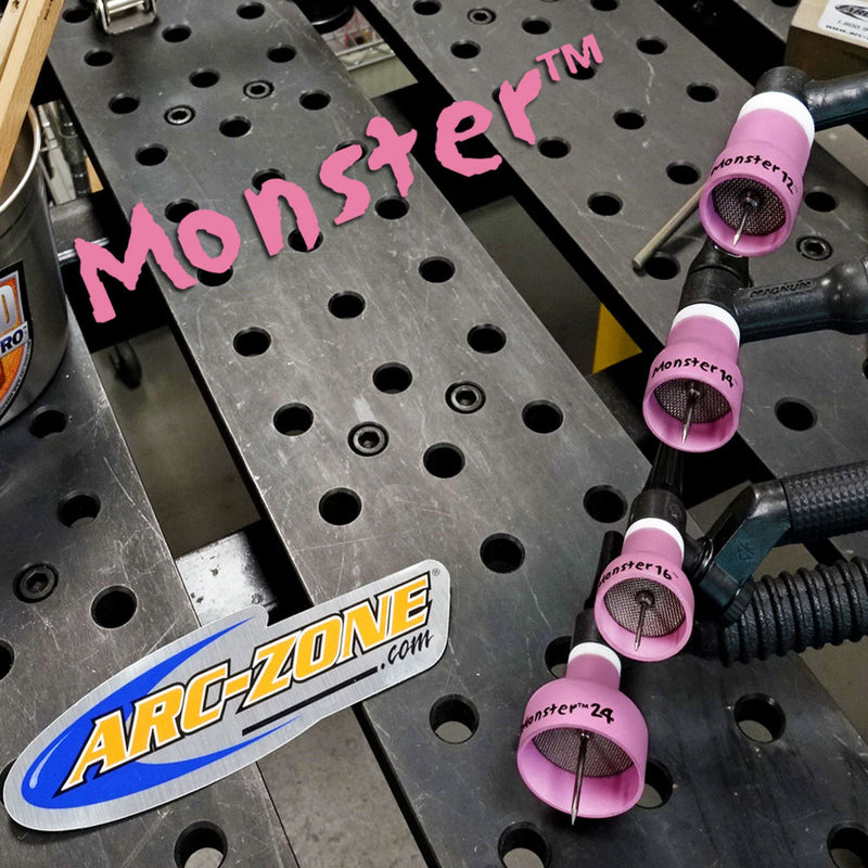Kit gas lens Monster 12 Arc-Zone per Torcia Saldatura TIG 17 - 18 - 26