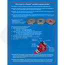 Replacement medium grain BLUE diamond wheel for Arc-Zone Sharpie DX™ head for sharpening tungsten electrodes for TIG welding