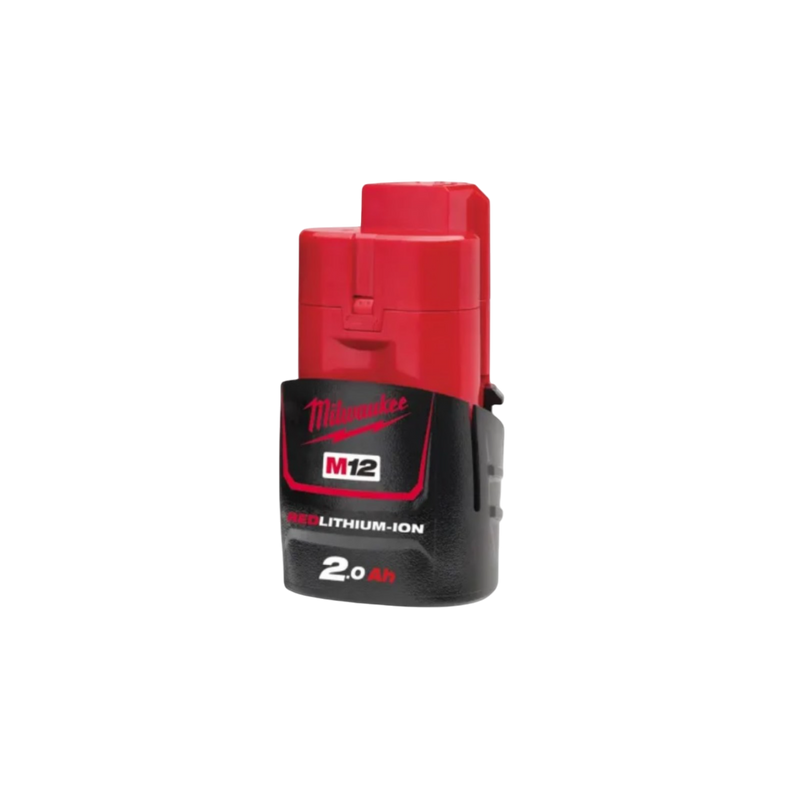 batteria-alimentazione-utensili-redlithium-M12-2.0Ah-MILWAUKEE