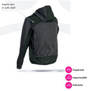 Giacca tecnica ZONCOLAN con cappuccio Grigio/Nero T. S a 3XL.