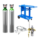 KIT-GAS-SALDATURA-TECNISTA-con-2-bombole-gas-piene-da-14lt-Argon-e-miscela-C18-carrello-porta-saldatrice-e-bombole-riduttore-di-pressione-HARRIS-bi-stadio-con-flussometro-e-economizzatore-e-gancio-porta-eccessori-da-integrare-alla-bombola-perfetto-per-officine-cantiere-o-garage
