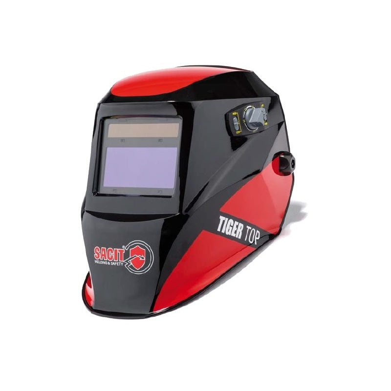 Casco Saldatore Sacit TIGER TOP Celle Solari LCD Oscuramento Rapido TIG MIG MMA