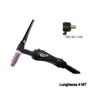 Torcia saldatura TIG 26HF 4mt raffreddamento liquido att.50mmq TRAFIMET EXPERTIG 26HF 4MT