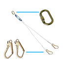 Cordino TRACTEL 078172 anticaduta doppio con dissipatore di energia 2 mt