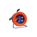 Prolunga elettrica industriale con avvolgicavo 2 schuko civile 2 industriale 30 mt FRIGGERI