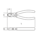 Tronchesi a taglienti diagonali manici antiscivolo lungh.140-160 mm BETA 1082G