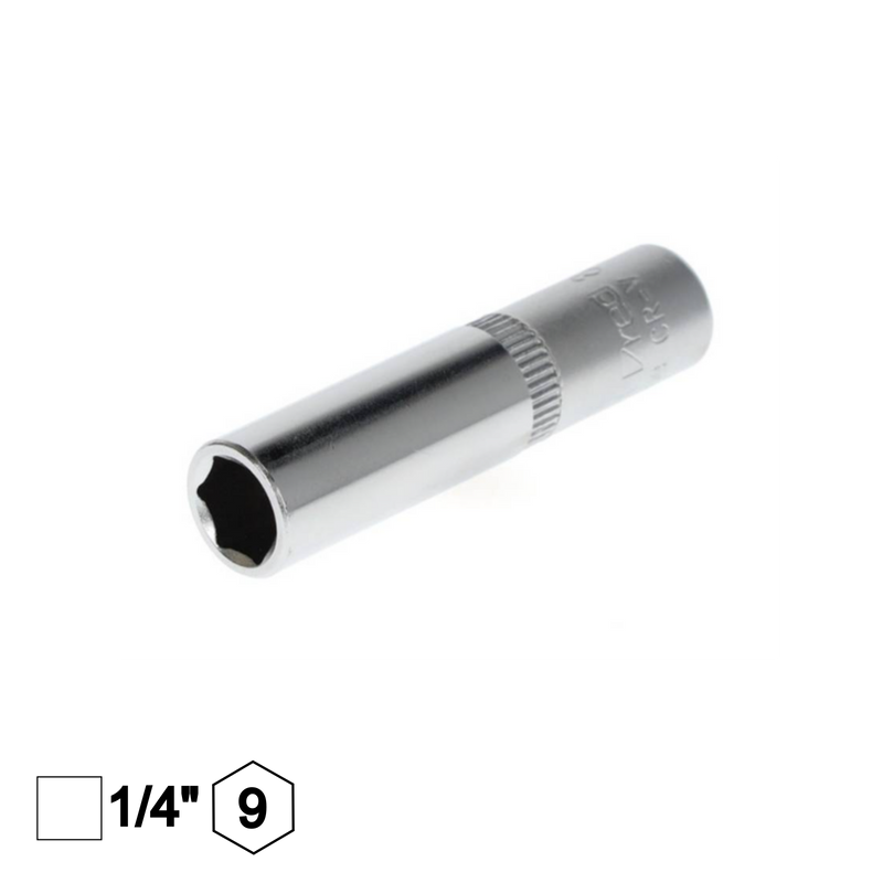 Bussola-esagonale-lunga-50mm-attacco-quadro-da-1/2"-esagono-9mm-cromo-vanadio-GEDORE-946GB