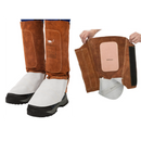 Ghette pelle crosta bovino lunghezza 36cm sopra scarpe per saldatore LAVA BROWN WELDAS 44-7114
