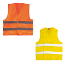 Gilet alta visibilità con 2 bande rifrangenti giallo fluo o arancio taglia Unica