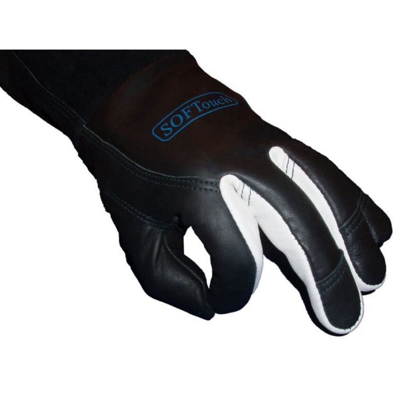 Guanti pelle fiore bovino e capra, manichetta crosta bovina per saldatura WELDAS 10-1050 XL