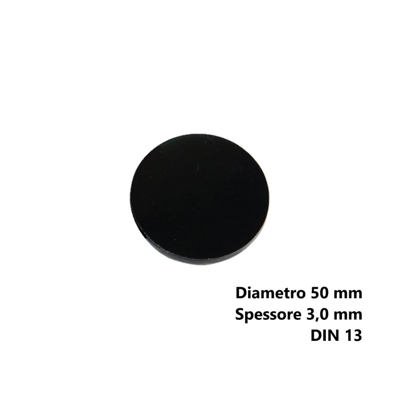 Lenti scure occhiale DIN 13 diametro 50mm x 3mm per saldatura, taglio plasma MOST