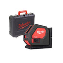 livella-laser-2-linee-verdi-a-batterie-alcaline-AA-INCLUSE-portata-30mt-a-base-magnetica-con-valigetta-porta-utensile-perfetto-per-carpenteria-cantieristica-edile-e-molto-altro-MILWAUKEE-CLL-C