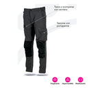Pantalone tecnico elasticizzato MANGART grigio o blue navy t. S a 3XL