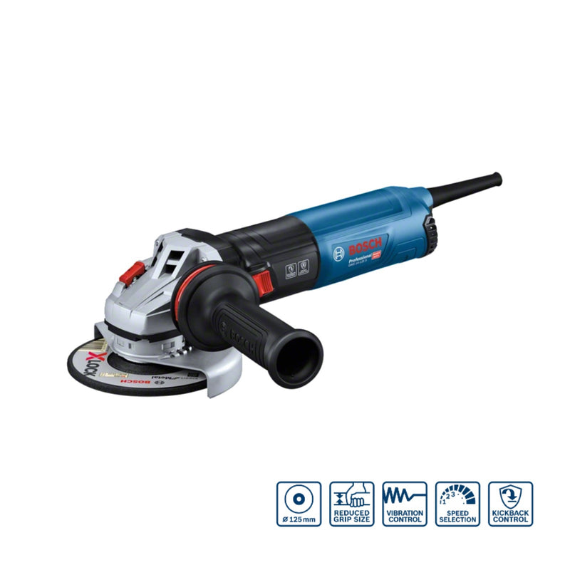 Smerigliatrice angolare 1400W D.125 mm velocità variabile BOSCH GWS 14-125S PROFESSIONAL