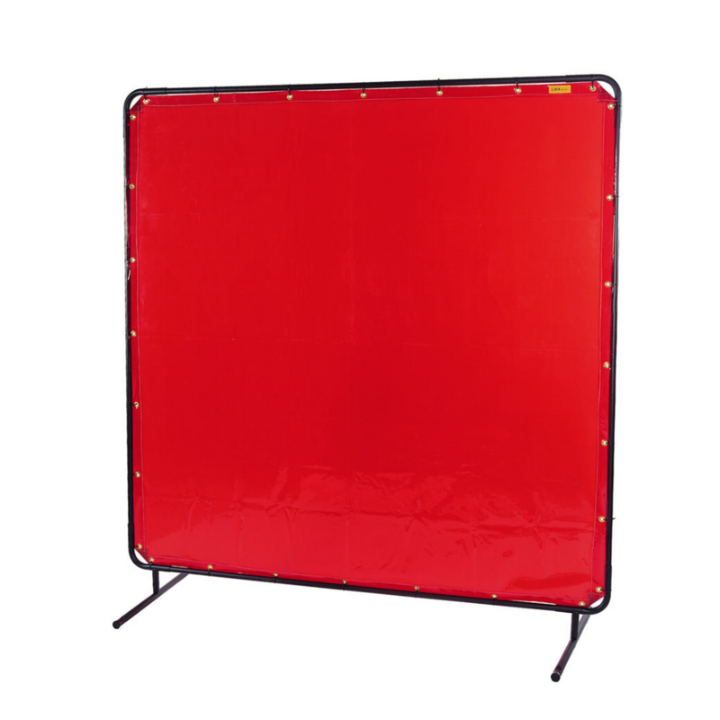 Tenda rossa oscurante rossa per saldatura 2340X1740mm con ganci WELDAS ECO 55-6168 LAVAshield