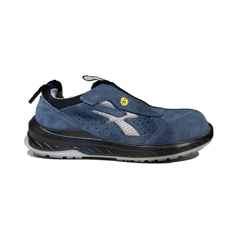 Scarpa antinfortunistica bassa pelle scamosciata blu S1P SRC ESD UPOWER MITRAL T.41