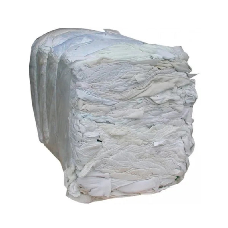 Rags for mechanical workshop in 15 kg white or colored pack