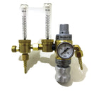 Argon / CO2 pressure reducer with 2 flowers and economiziator Harris 651 Pro