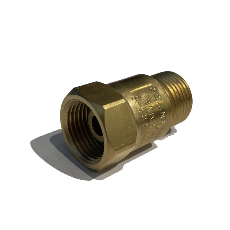 Security valve for Harris torch original 88-6 GBR 3/8 DX M / F oxygen