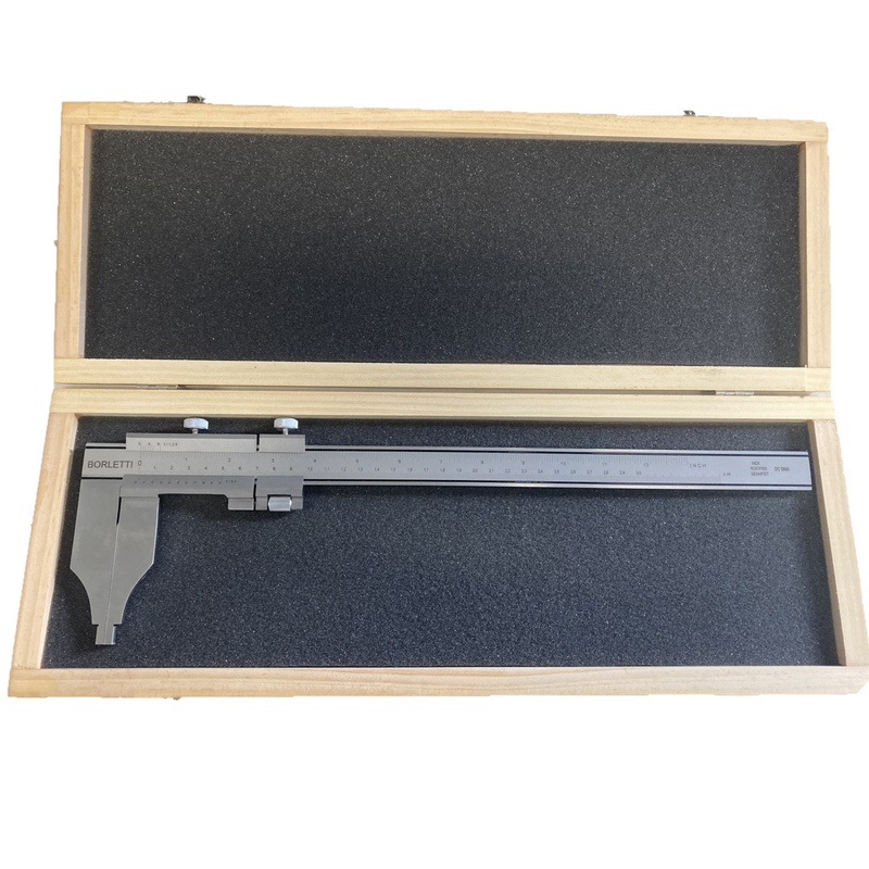 Calibro analogico a Corsoio acciaio inox per officina 0-300 mm Borletti CNE30