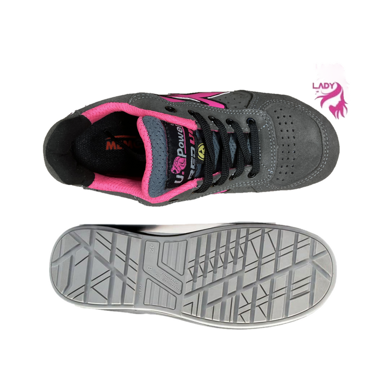 Women's low safety shoe S1P Upower Electra sizes from 35 to 42