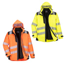Giacca-calda-antipioggia-idrorepellente-ALTA-VISIBILITA'-3in1-gialla-o-arancio-dalla-taglia-S-alla-4XL-PORTWEST-PW365