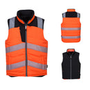 gilet-imbottito-alta-visibilità-giallo-o-nero-REVERSIBILE-taglie-da-S-a-3XL-PORTWEST-PW374