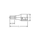 Bussola-maschio-esagonale-per-avvitatore-attacco-1/2"-da-4-a-24-mm-KOKEN-Tecnista