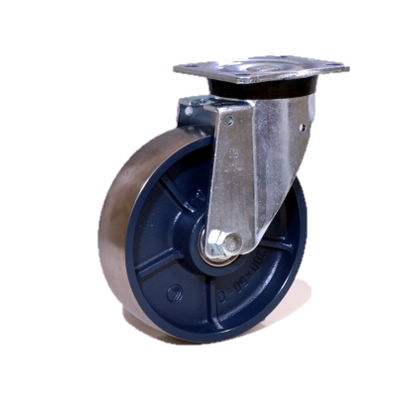 Wheel with swivel support in painted cast iron 80x30 LAG 1068