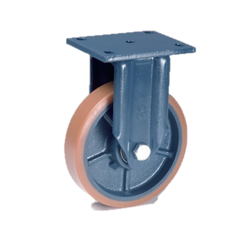 Wheel with cast iron and polyurethane fixed support 150x40 lag 7366
