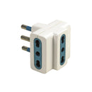 Adattatore-elettrico-triplo-16A-bi-passo-MAURER-54823 - Tecnista