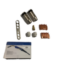 Spare parts set for MIG BZ welding wire torch 24-240 nozzles, wire guide tips, 16-piece tip holder