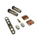 Spare parts set for MIG BZ welding wire torch 24-240 nozzles, wire guide tips, 16-piece tip holder