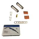 Spare parts set for MIG BZ welding wire torch 36 nozzles, wire guide tips, tip holder, 16 pieces springs