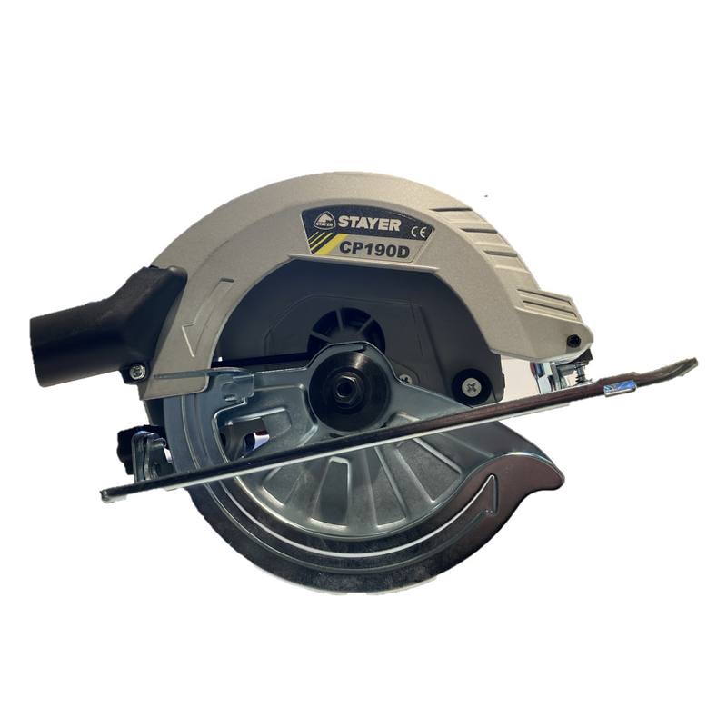 Hand circular saw for 190 mm disks Max 66 mm wooden cut with side guide Stayer CP190D
