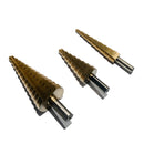 Serie 3 svasatori conici a gradino da 4 a 30 mm in cassetta FERVI F430